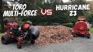 Hurricane Blower Vs Toro MultiForce Leaf Blower [upl. by Akahc]