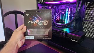 Memórias DDR5 Apacer Panther 2x16gb 6200mhz  Vale a pena  Unboxing e testes [upl. by Ylek]