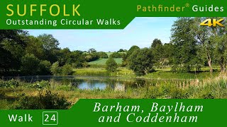 Pathfinder Outstanding Circular Walks Suffolk Walk 24 Barham Baylham and Coddenham [upl. by Nwahshar]