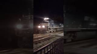 SuperFast quotthru all 3 crossingquot Huge Horn Blast Norfolk Southern 4316 242 rider22 [upl. by Kcire]