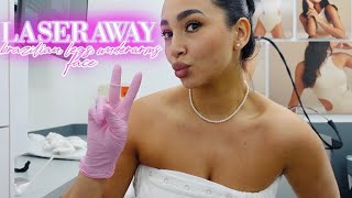 LASERAWAY VLOG Laser Hair Removal amp What They DONT Tell You honest experience pain amp results ✨ [upl. by Rosa626]