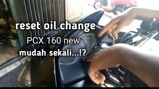 cara reset oil change di PCX 160 oilchange pcx160 mekanikhb [upl. by Baxie]