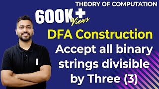 Lec12 DFA of all binary strings divisible by 3  DFA Example 5 [upl. by Ynahpets]