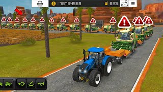 Fs 18 Load Many Krone Harvesters On Big Loader  Farming Simulator 18 Timelapse fs18 [upl. by Adnilemreh]