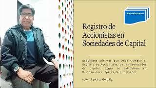 Registro de Accionistas en Sociedades de Capital [upl. by Shem]