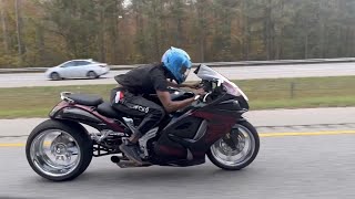 🚀 Full Throttle on CUSTOM Hayabusa 300 Fat Tire [upl. by Llennor318]