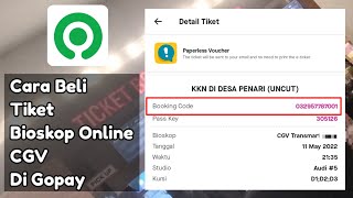 Cara Beli Tiket Bioskop Online CGV Di Gopay [upl. by Eivlys]