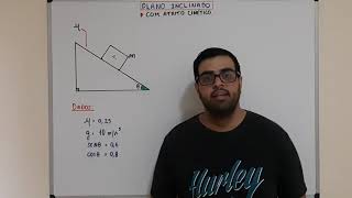 Plano Inclinado com atrito cinético [upl. by Sivatnod664]