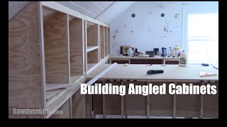 How to Build Angled Cabinets [upl. by Heins327]