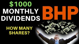 How Many Shares Of Stock To Make 1000 A Month  BHP Group Limited BHP [upl. by Lerner]