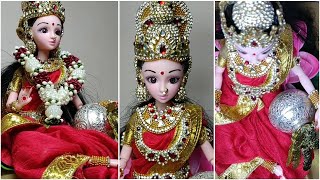 Barbie dollDIY How To Make Goddess Lakshmi Devidolldecoration barbiedolldecoration [upl. by Hailed]