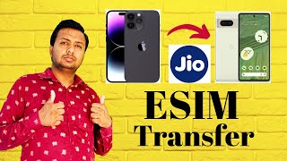 Jio ESIM TRANSFER IPHONE TO ANDROID PIXEL 6A  How to transfer ESIM iPhone to Android in hindi [upl. by Ettener765]