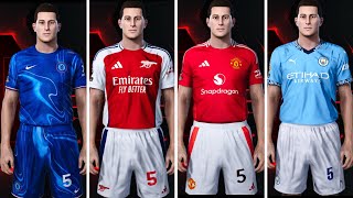 Nouveaux Maillots Premier League 20242025 pour PES 2021 amp Football Life 2024 [upl. by Aciram]