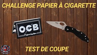 Challenge Kouto  le test de coupe avec une feuille de papier à cigarette [upl. by Aufmann399]