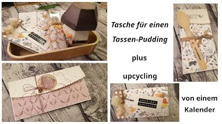 TassenPuddingVerpackung und upcycling eines Kalenders [upl. by Courtund]