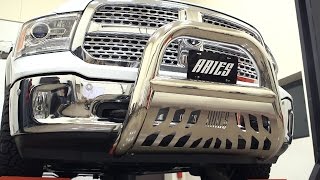 ARIES Bull Bar Install 4quot Big Horn 455005 on Ram 1500 [upl. by Yenot]