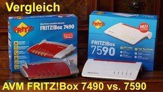 Vergleich AVM FRITZBox 7590 vs 7490 [upl. by Ian]