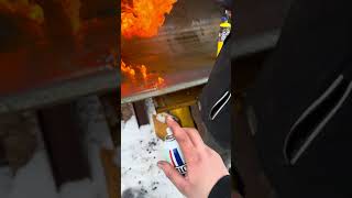 Break cleaner blow torch prank [upl. by Lyreb]