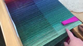 Weaving on my Schacht standard floor loom 8s10t [upl. by Vogele101]