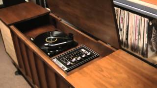 The 1966 Olympic HiFi Console Stereo Model SS203B  Demonstration [upl. by Kenweigh]