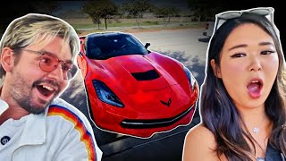 Cyr Teaches Emily How to Drive a Manual Corvette [upl. by Head]