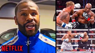 quotIT WAS SCRIPTEDquot Floyd Mayweather FIRST WORDS On Jake Paul VS Mike Tyson Fight [upl. by Arikehs]