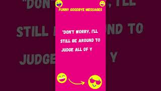 13 funny goodbye messages to colleagues gag gags jokes joke [upl. by Anivlem]