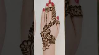 Easy Simple Beautiful Mehndi designeasymehmdi mehndi shorts youtubeshorts trending viralvideo [upl. by Oirramaj970]