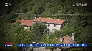 Genitori e figlia morti in un casolare è giallo  La Vita in diretta 11092024 [upl. by Girardo525]