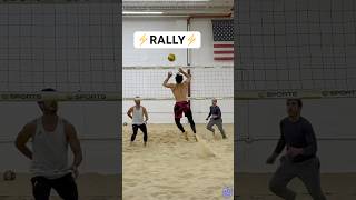 Indoor Beach Volleyball RALLY🔥🏐🤯 beachvolleyball volleyball volleyballworld volleyballplayer [upl. by Cheyney192]