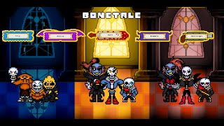 Bonetale 15 Beta Disbelief Papyrus Full Walkthrough All levelsAll Challenges [upl. by Odlamur]