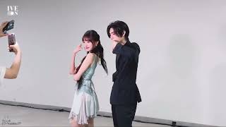 Behind The Scenes of IVE Wonyoung amp Enhypen Sunghoon  The 38th Golden Disc Awards [upl. by Htiderem]