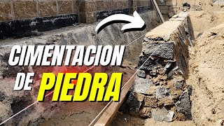 CIMENTACION DE PIEDRA ¿Cómo es y ¿Cómo impermeabilizarla  Proyecto NUBE Episodio 2 [upl. by Ahsyak455]