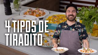 4 TIPOS DE TIRADITO Y 2 LECHES DE TIGRE PERFECTAS PARA EL VERANO  GIACOMO BOCCHIO [upl. by Llenrahs525]