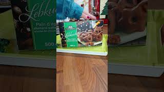 ASMR Holiday Supplies shorts Tap Waterbridge Lebkuchen Milk Chocolate covered German Gingerbread [upl. by Manus56]