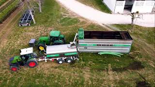 Distribuzione Liquame in Vigneto  Fendt 211p  Rainox  Le Tenute del Doge [upl. by Sinoda655]