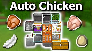 Easy Automatic Cooked Chicken Farm Minecraft 120  Tutorial [upl. by Armond]