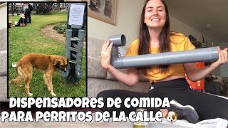 Dispensadores de comida para perritos de la calle ♥️🐶 [upl. by Anitsugua]