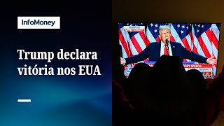 Trump declara vitória nos EUA [upl. by Pellet90]