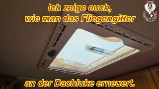 Ich zeige euch wie ich das Fliegengitter an meiner großen Dachluke tausche [upl. by Hsital112]