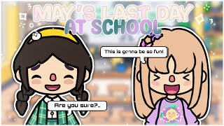 may’s last day at school  with voice 🔊    skipping class 😮 partying 🎉 drama 🎭 gifts 🎁 [upl. by Uolymme]