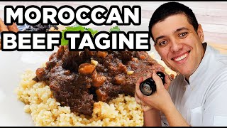 Moroccan Beef Tagine Recipe with Couscous [upl. by Eli]