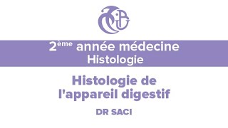 2ème année médecine Histologie Histologie de lappareil digestif [upl. by Georges453]