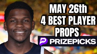 122 RUN NBA PRIZEPICKS PLAYOFFS  SUNDAY  05262024  4 BEST PLAYER PROPS TODAY [upl. by Nosnar209]