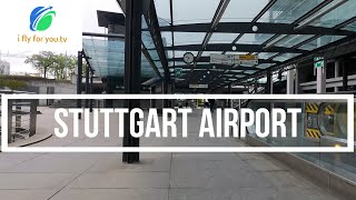 Stuttgart Airport How i get from the Rental Car Return Station to the CheckIn Area [upl. by Casimire622]