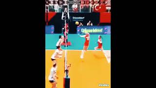 Surprise Setter Attack  Elif Şahin😎 1000 AURA volleyball [upl. by Adidnac]