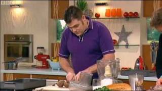 Nathan Outlaw Beetroot Cured Salmon SATURDAY KITCHEN RECIPE SEARCH [upl. by Yttam450]