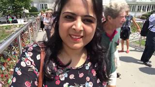 AMAZING LOVE LOCK BRIDGE AUSTRIAIndian in Germany Hindi vlogs 2018 [upl. by Verdha]