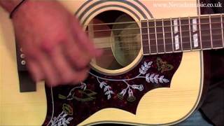 Epiphone Hummingbird Acoustic Demo Limited Edition Natural  PMT [upl. by Allez]