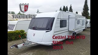 Tabbert Cellini 750 HTD 25 SlideOut najnowszy model 2019 [upl. by Mcclenon378]